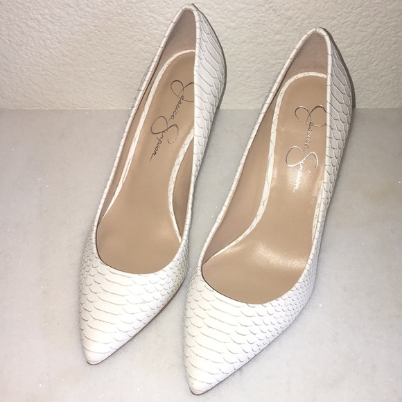 jessica simpson snake print shoes